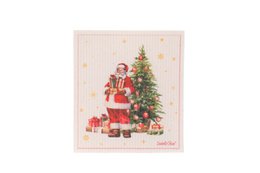 Torchon Happy Santa 17x20 cm Isabelle Rose