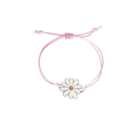 Armband Blume Weiß