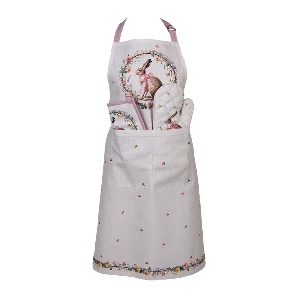 Potholder 20x20 cm Beige Cotton