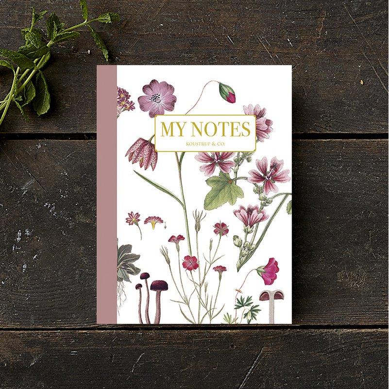Note Booklet - Rose floral