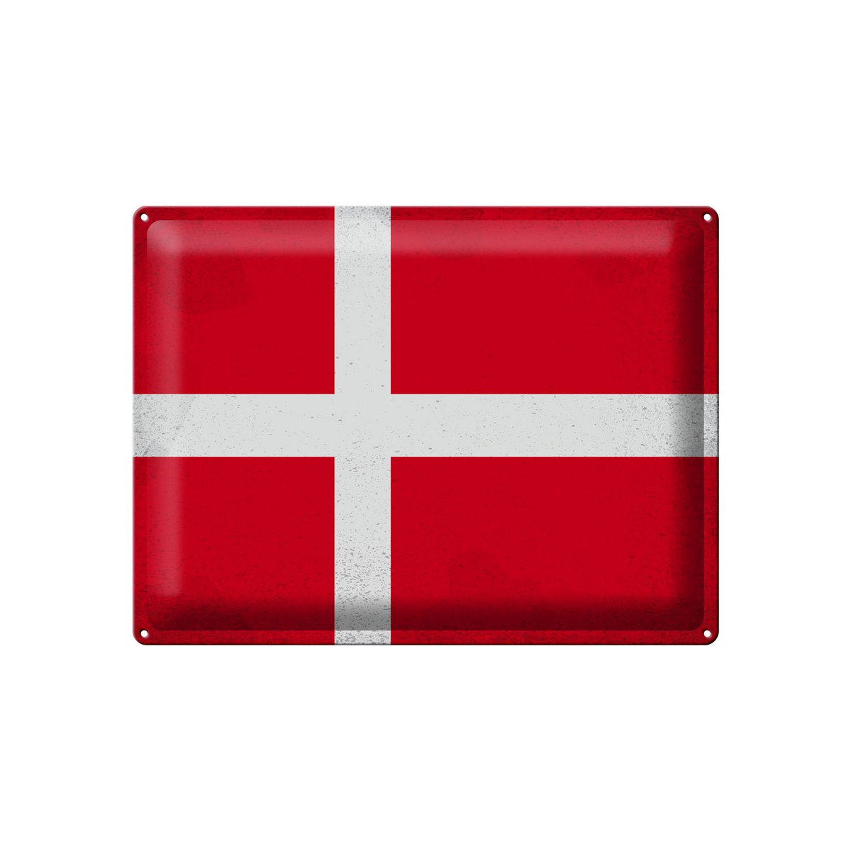 Tin Sign Flag Denmark 40x30cm Flag of Denmark Vintage