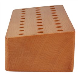 Schraubendreherhalter aus Holz, 6,5 x 15 x 4 cm, 30 Löchern