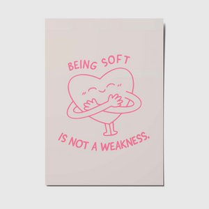 Being soft - A6 postcard