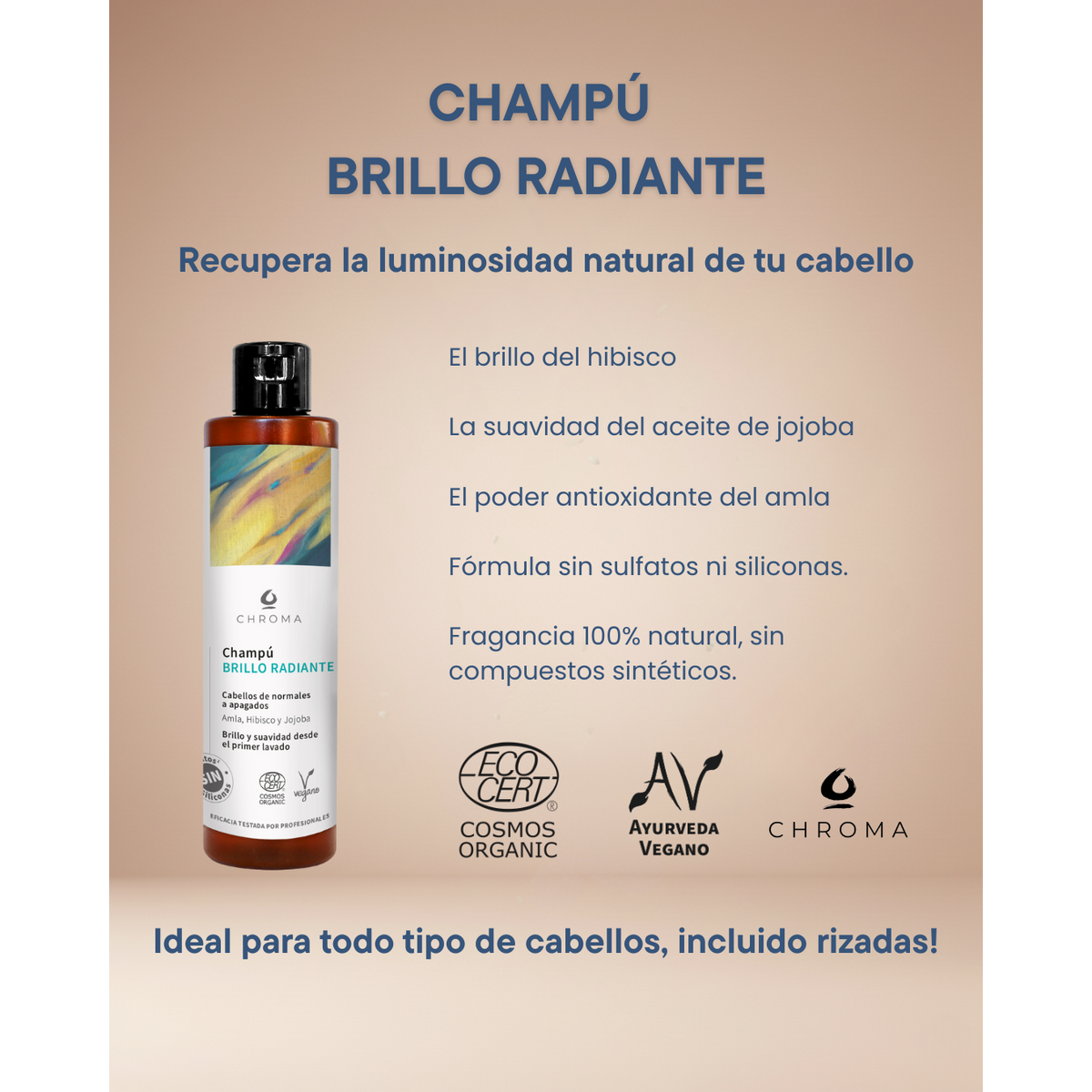 Radiant Shine Shampoo – Shampoing naturel ayurvédique pour donner de la brillance aux cheveux