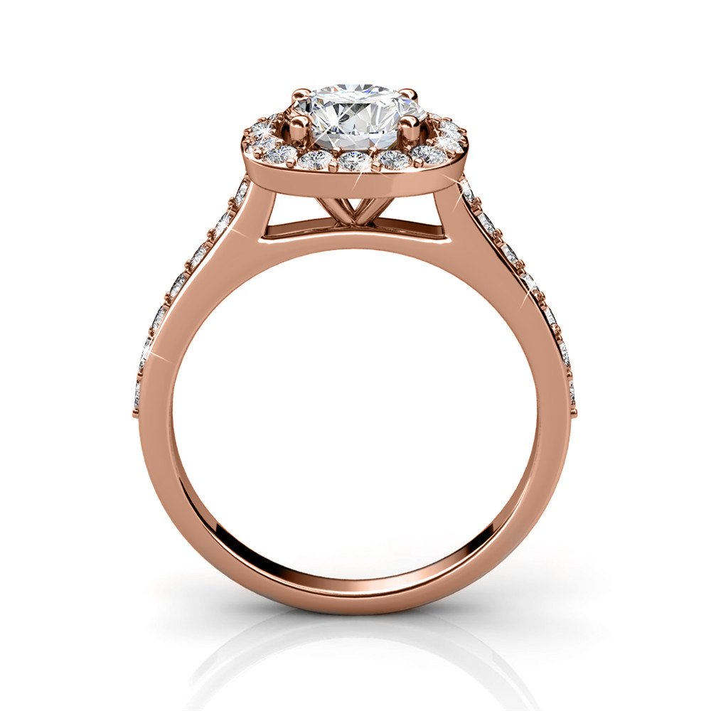 Cushy Ring - Rose Gold and Crystal