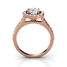 Cushy Ring – Roségold und Kristall
