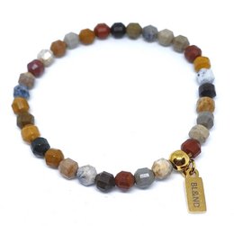 Estiramiento del barril bicónico de la piedra preciosa Ocean Jasper
