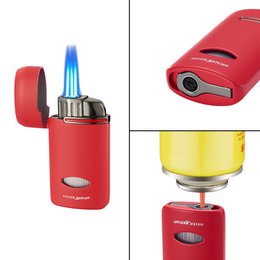 Briquet jet flame F1 Team Silver Match