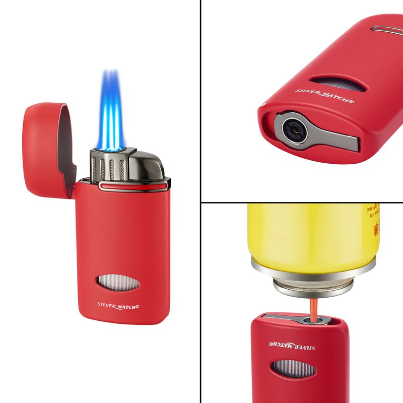 Briquet jet flame F1 Team Silver Match