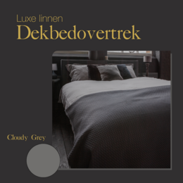 Linen Duvet Cover Set Cloudy Gray