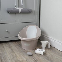 Baby bath taupe / light grey