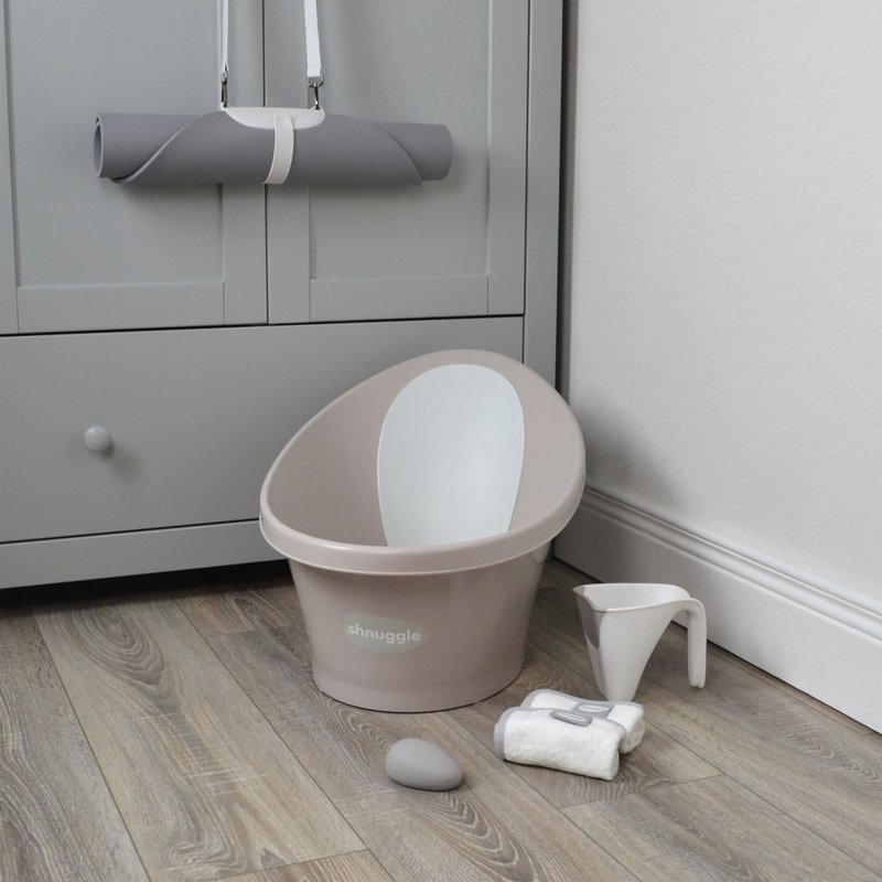 Baby bath taupe / light grey