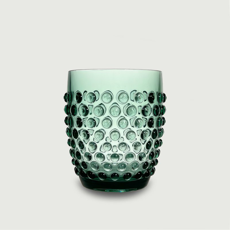 Arca Dotted aqua - Acryl Drinkbeker 350ml - groen - duurzaam, lichtgewicht, onbreekbaar, ideaal voor in de tuin, picknick, speelse look