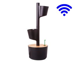 WIFI selbstbewässernder vertikaler Pflanzer 2 Töpfe