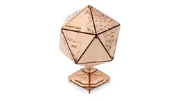 Eco Wood Art Icosadrian Globe, 1362, 16.4x16.4x23cm