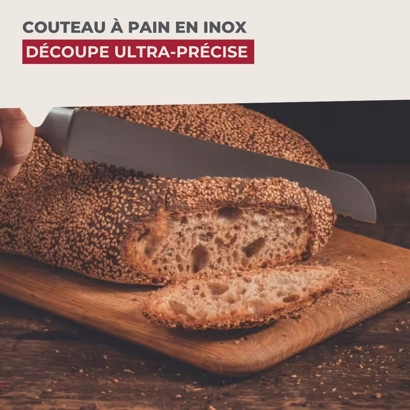 Cuchillo para pan de acero inoxidable 33,5 cm en todo Nirosta