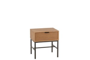 J-Line Side Table On Frame Wood/Metal Natural