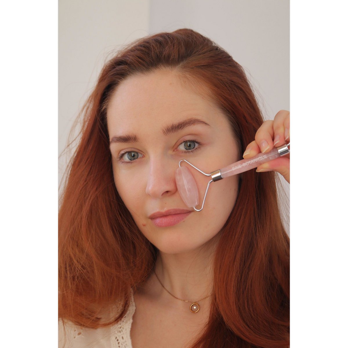 Rose Quartz Dual Action Roller