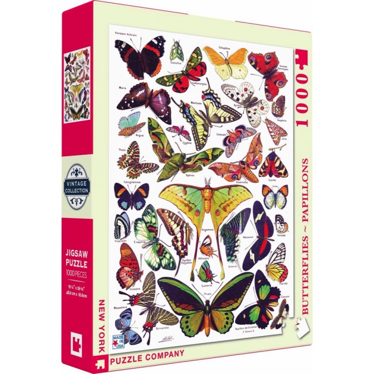 New York Puzzle Company Puzzle Butterflies~Papillons - 1000 pieces