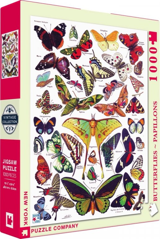 New York Puzzle Company Puzzle Butterflies~Papillons - 1000 pieces