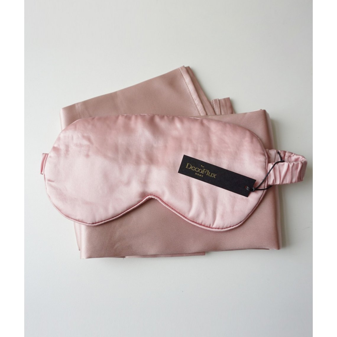 Set aus Schlafmaske + Kissenbezug Solid Pink