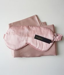 Set aus Schlafmaske + Kissenbezug Solid Pink