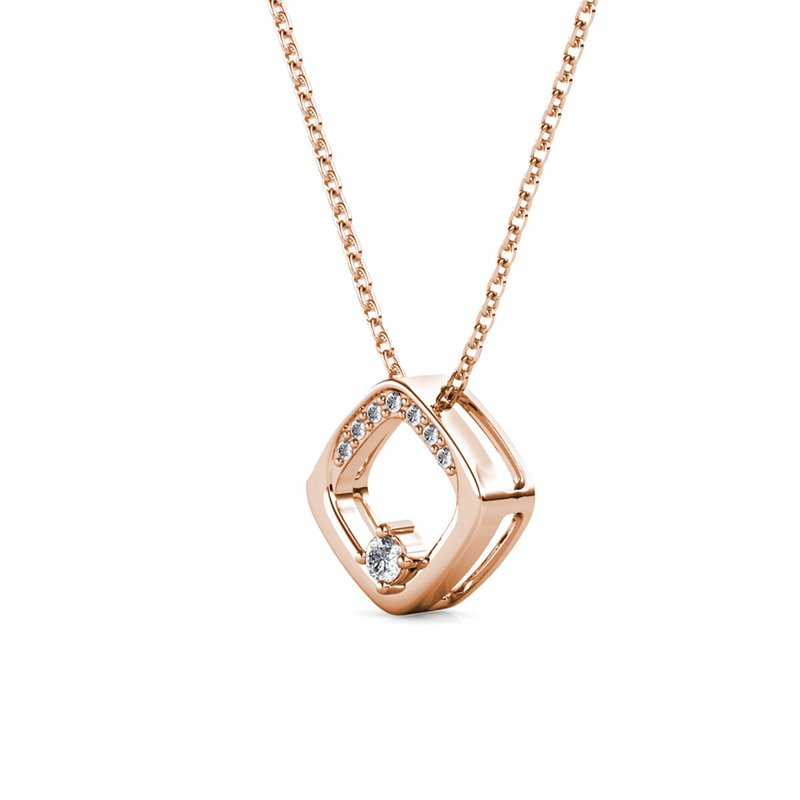Pendentifs Adelise - Or RosÃ© et Cristal