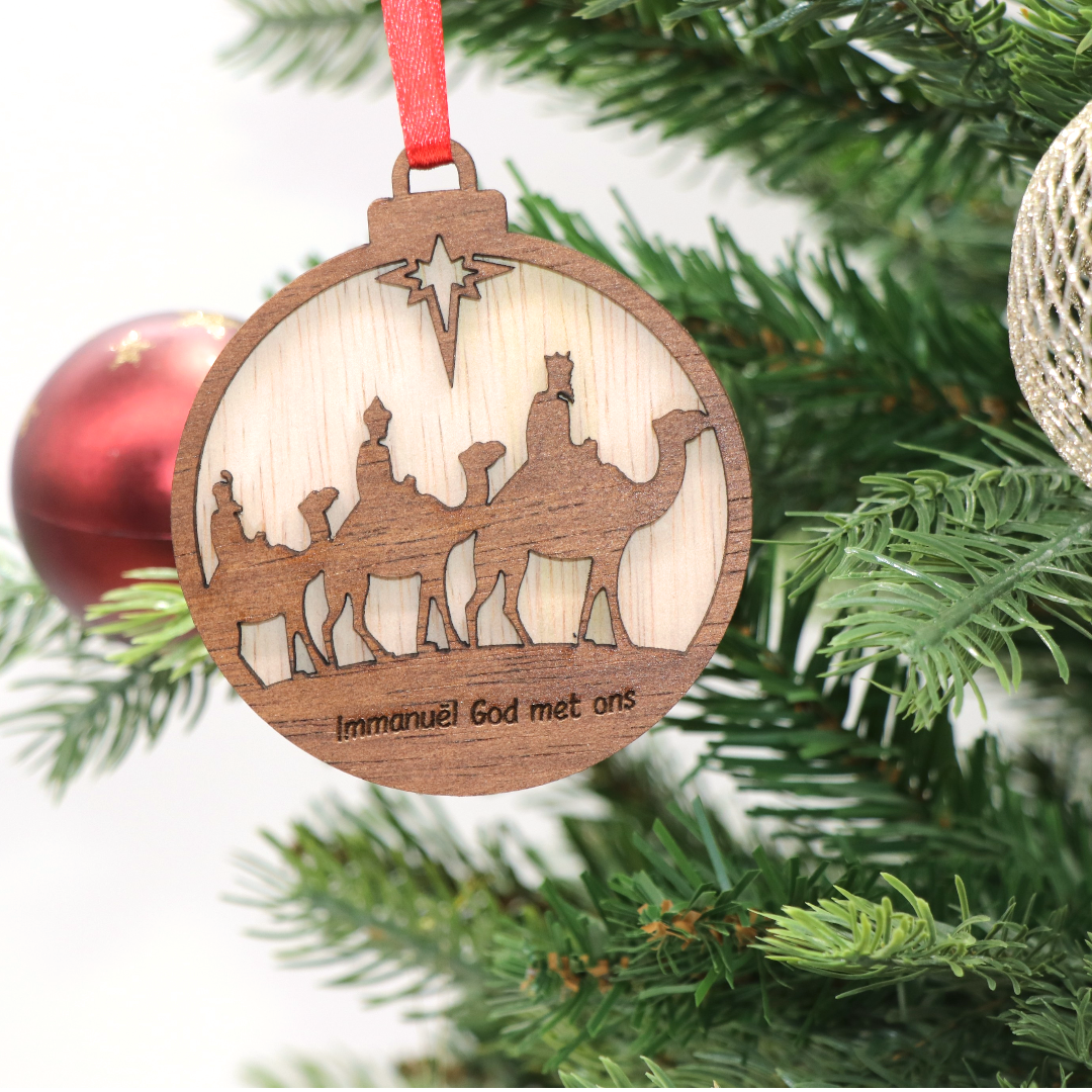 Christmas pendant / Christmas ornaments style6 - Set of 6