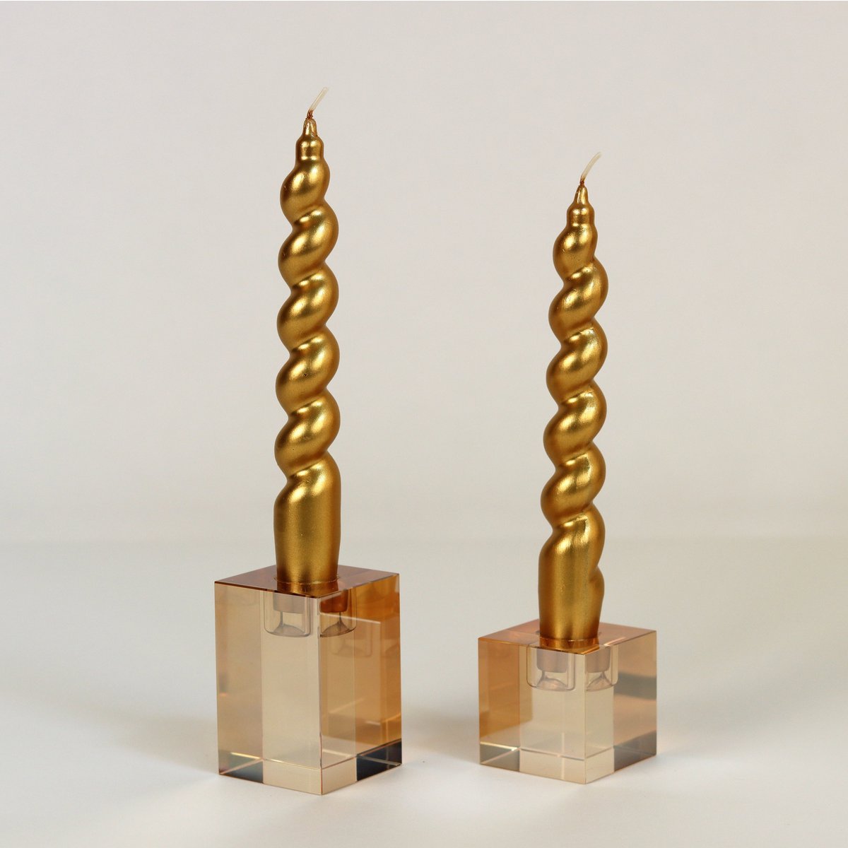 Mave Turn Me On Candle Gold Set of 2
