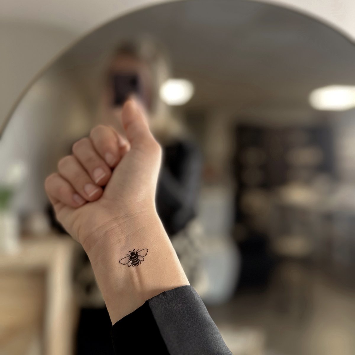 Sioou temporary tattoo - The black bee x5