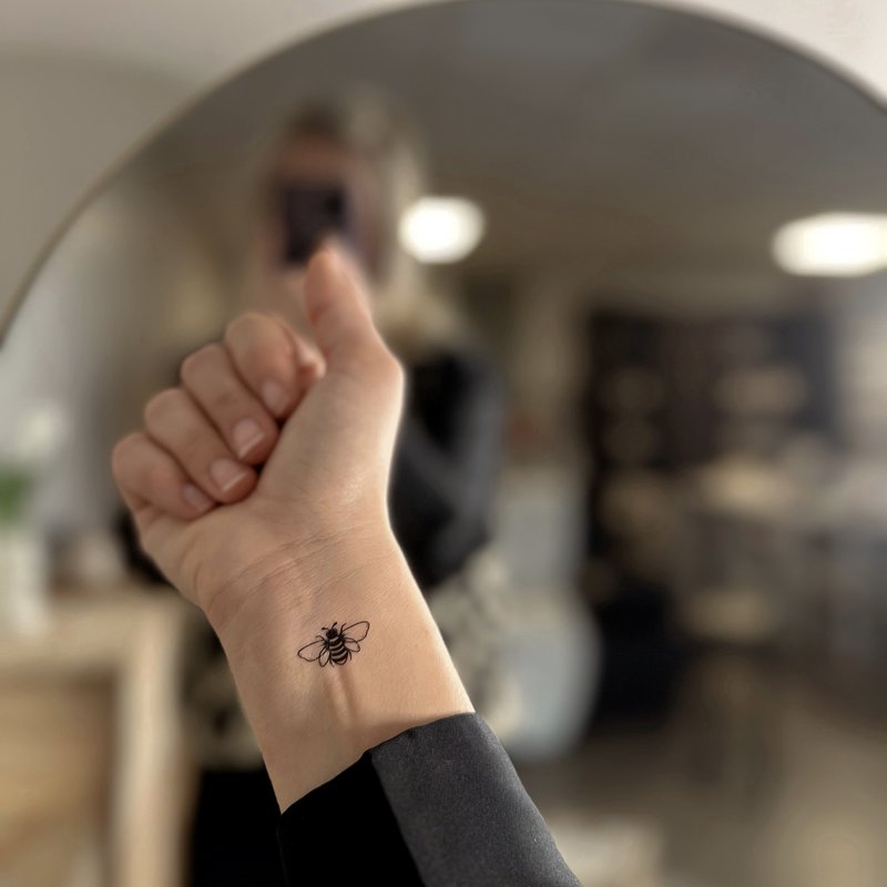 Sioou temporary tattoo - The black bee x5