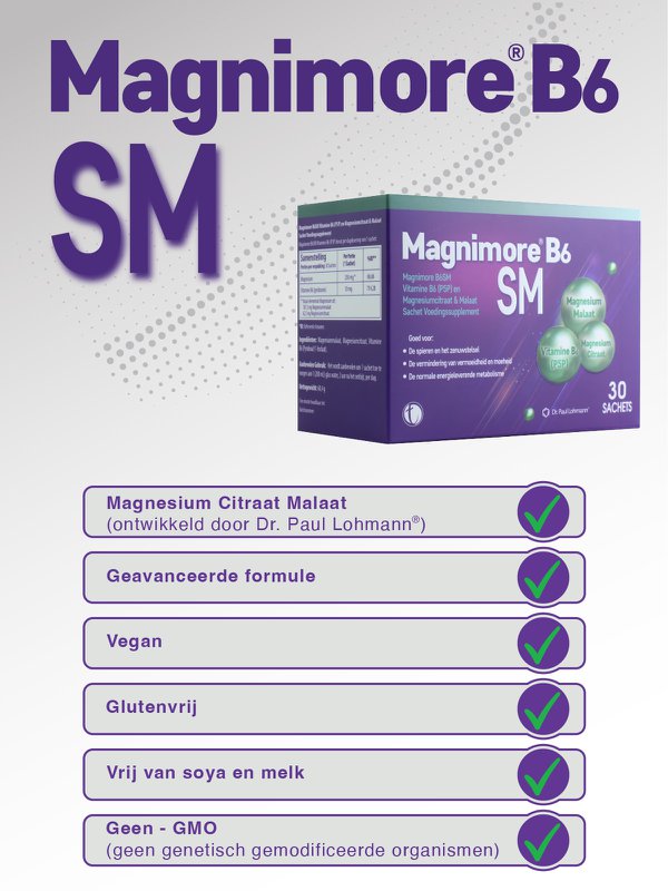 Magnimore SM B6 | Magnesium tilskud
