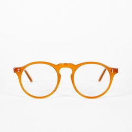 Henry model blue light blocking glasses, acetate frame, sunrise color