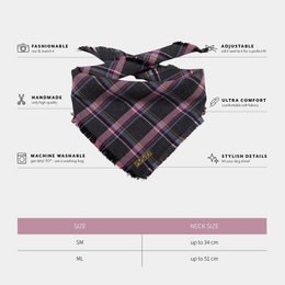 Hundebandana Lilla Tartan