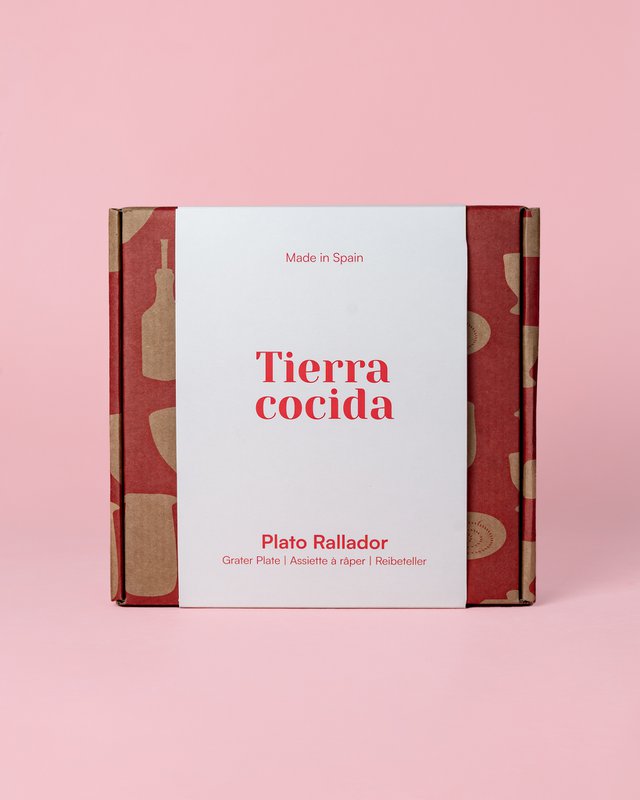 Grattugia per aglio in ceramica - Rosa e rosso - Grande tesoro