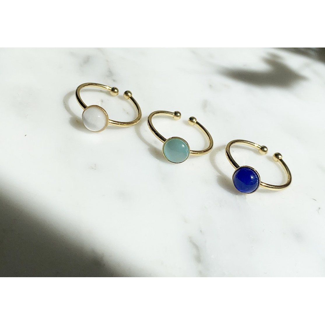 Petite Bulle ring - wit