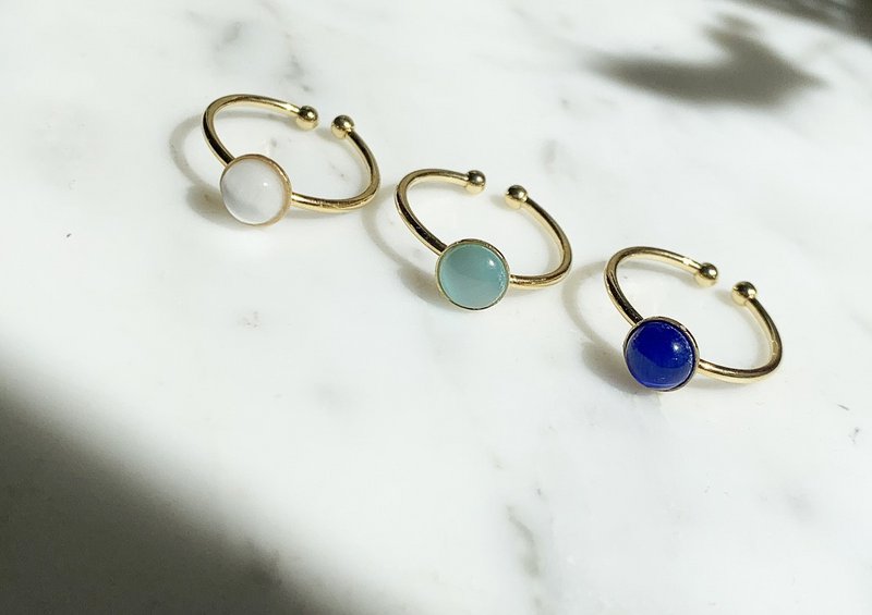 Petite Bulle ring - hvid