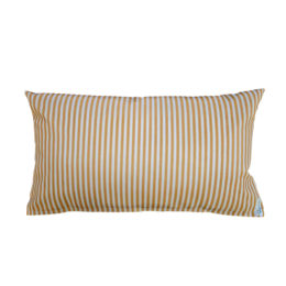 Buitenkussen stripe gul 30-50 cm