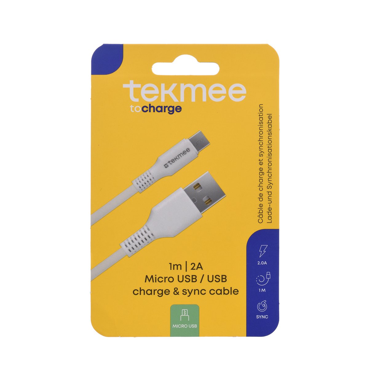 TEKMEE 1M MICRO USB/TYP-C