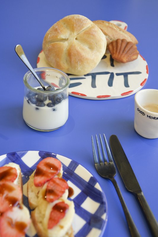 Ord keramisk skærebræt "bon appetit"