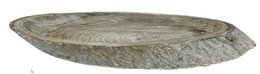 TRAY WOOD OVAL      1PC       GREY