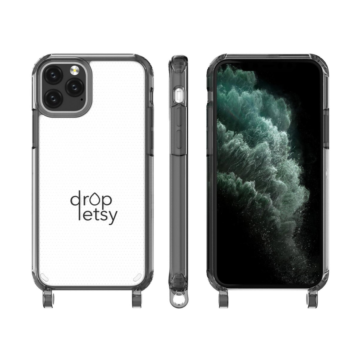 Mobiltelefon cover iPhone 11 Series GRÅ gennemsigtig