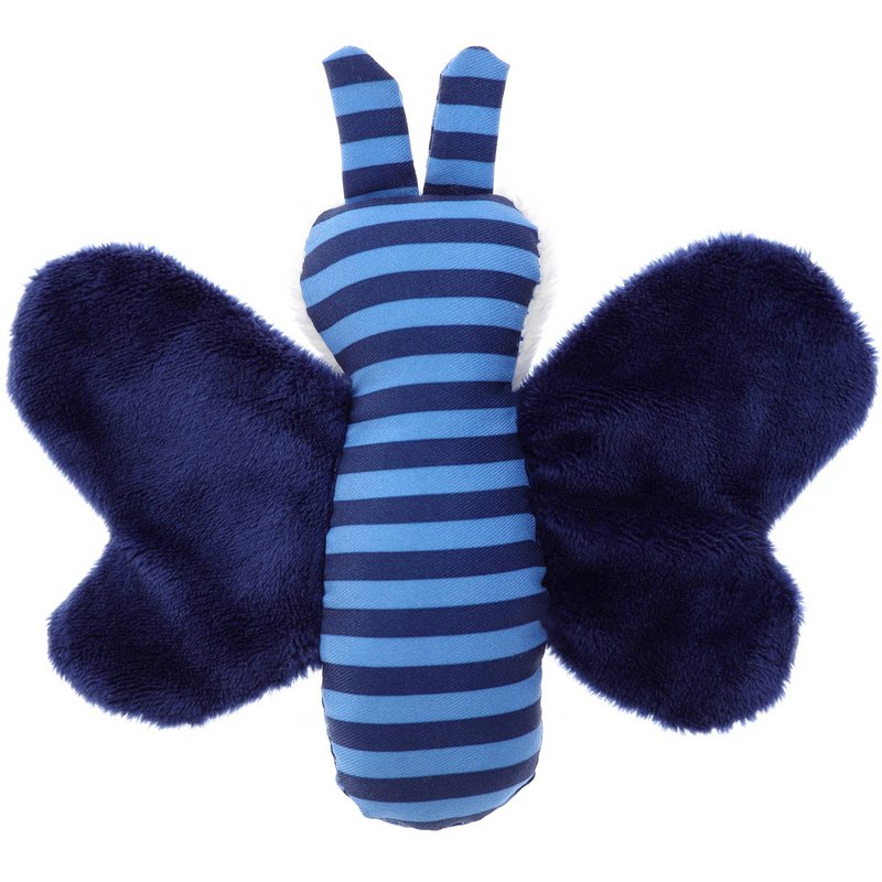 Butterfly blue, red stars