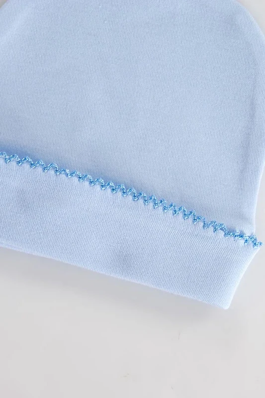Cappello in cotone per bebè, punto ricamato