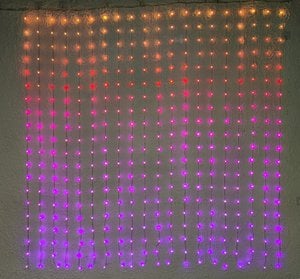 LED curtain 400 lights App-Controlled 2*2m PU:1