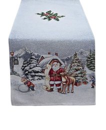 Camino de Navidad Santa Gnomo Lurex en Gobelin