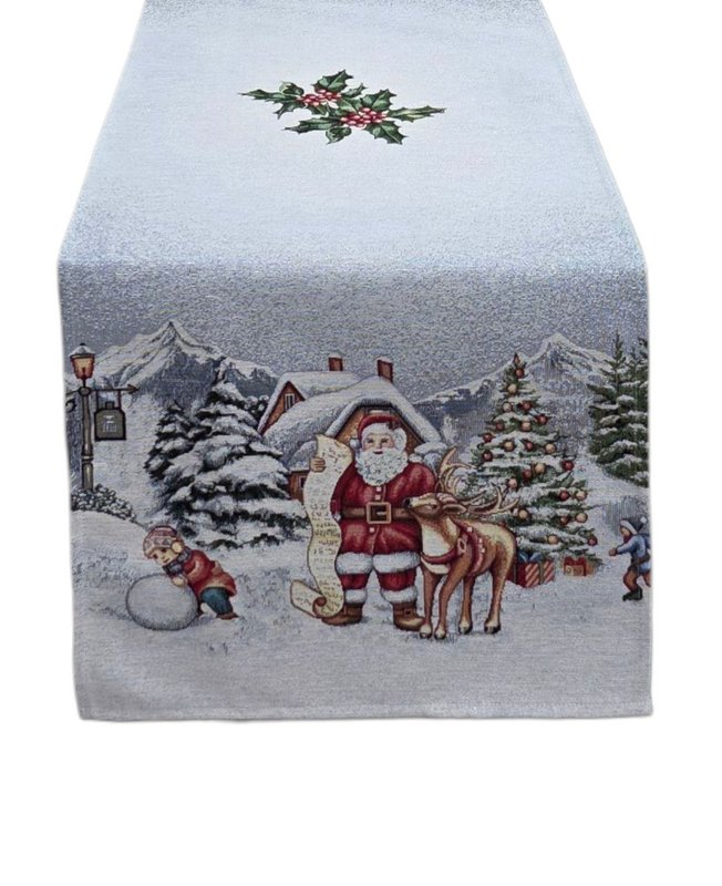 Camino de Navidad Santa Gnomo Lurex en Gobelin