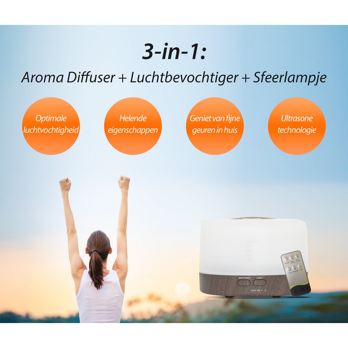 Happiness Pro - Dark Wood - Aroma Diffuser
