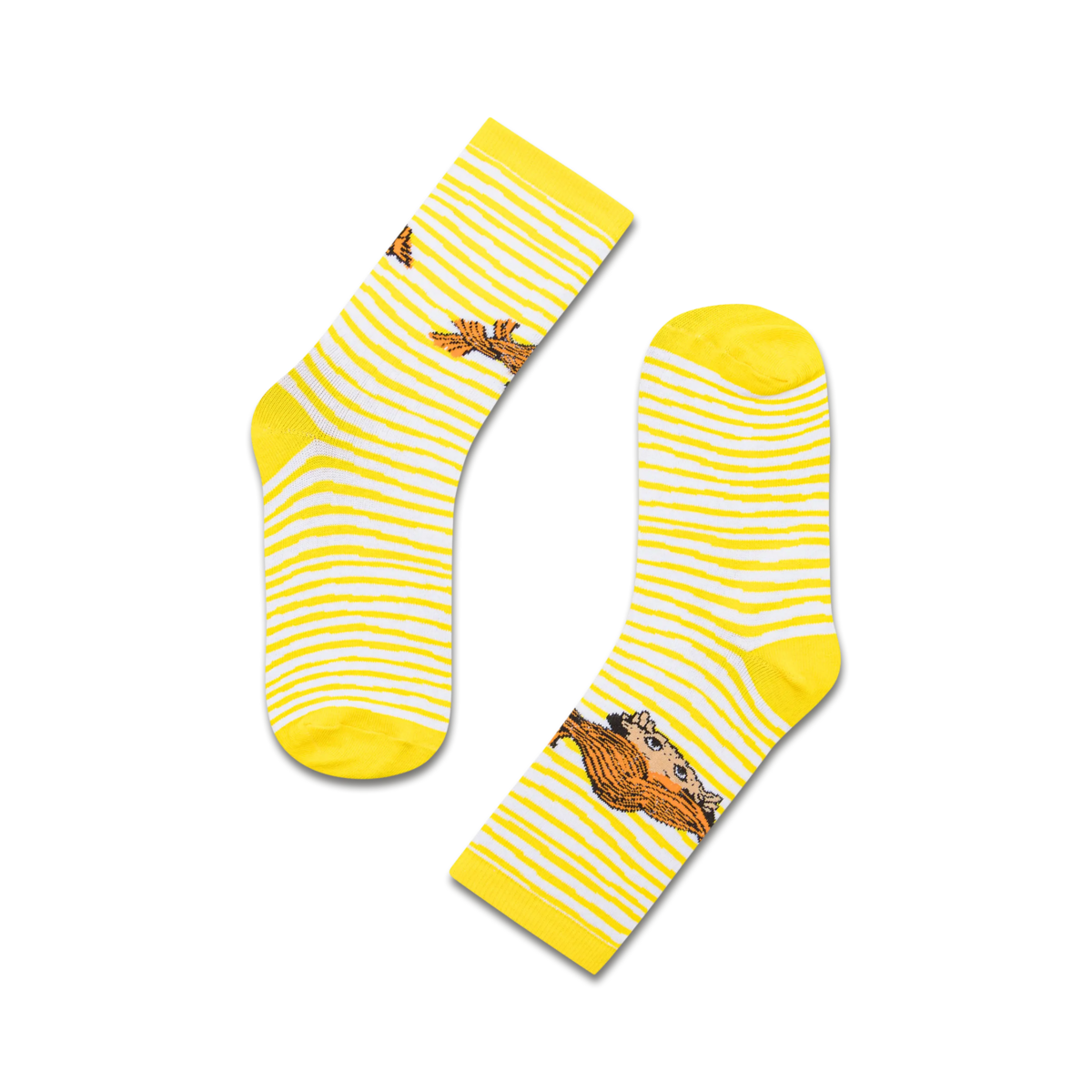 koaa – Pippi Calzelunghe Stripes – Easy Calzini giallo/bianco