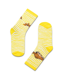 koaa – Pippi Calzelunghe Stripes – Easy Calzini giallo/bianco